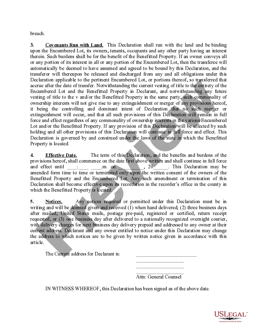 Preview Declaration - Design Approval