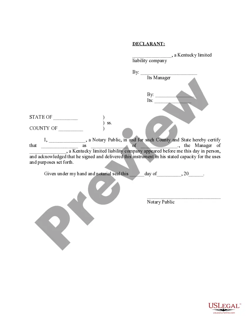 Preview Declaration - Design Approval