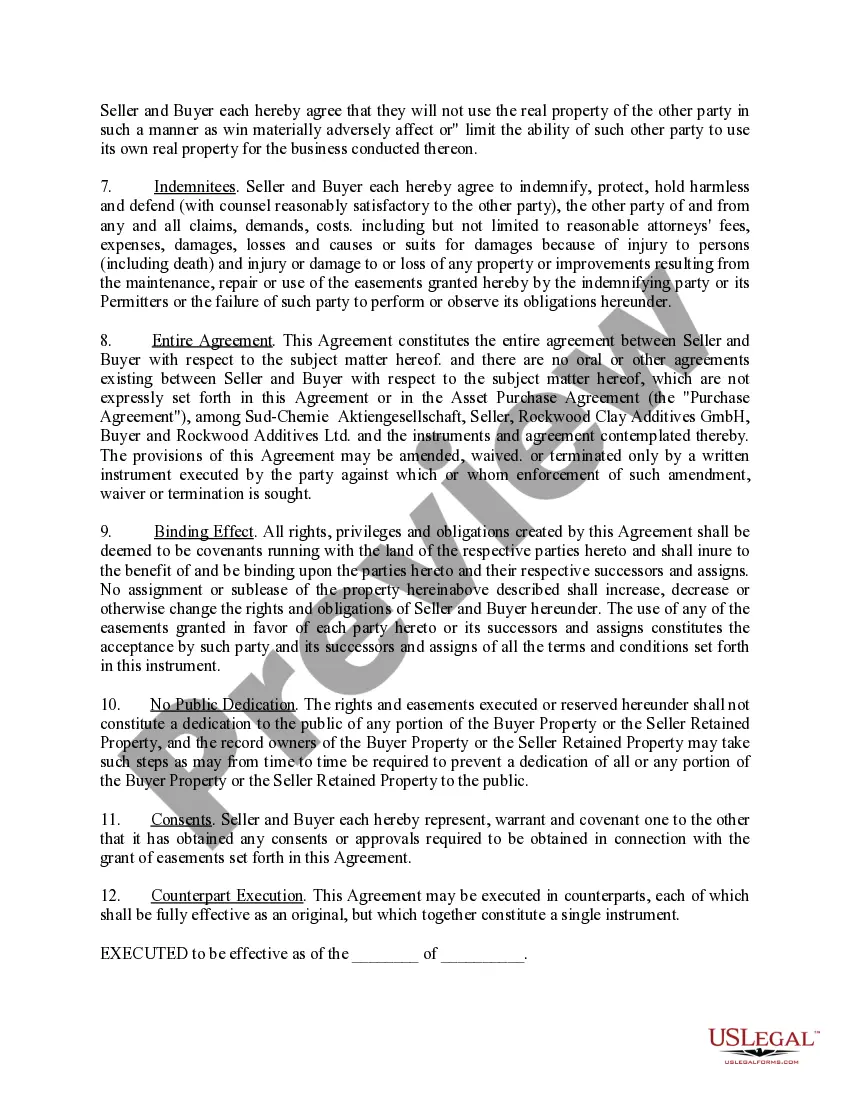 Preview Reciprocal Access Easement Agreement