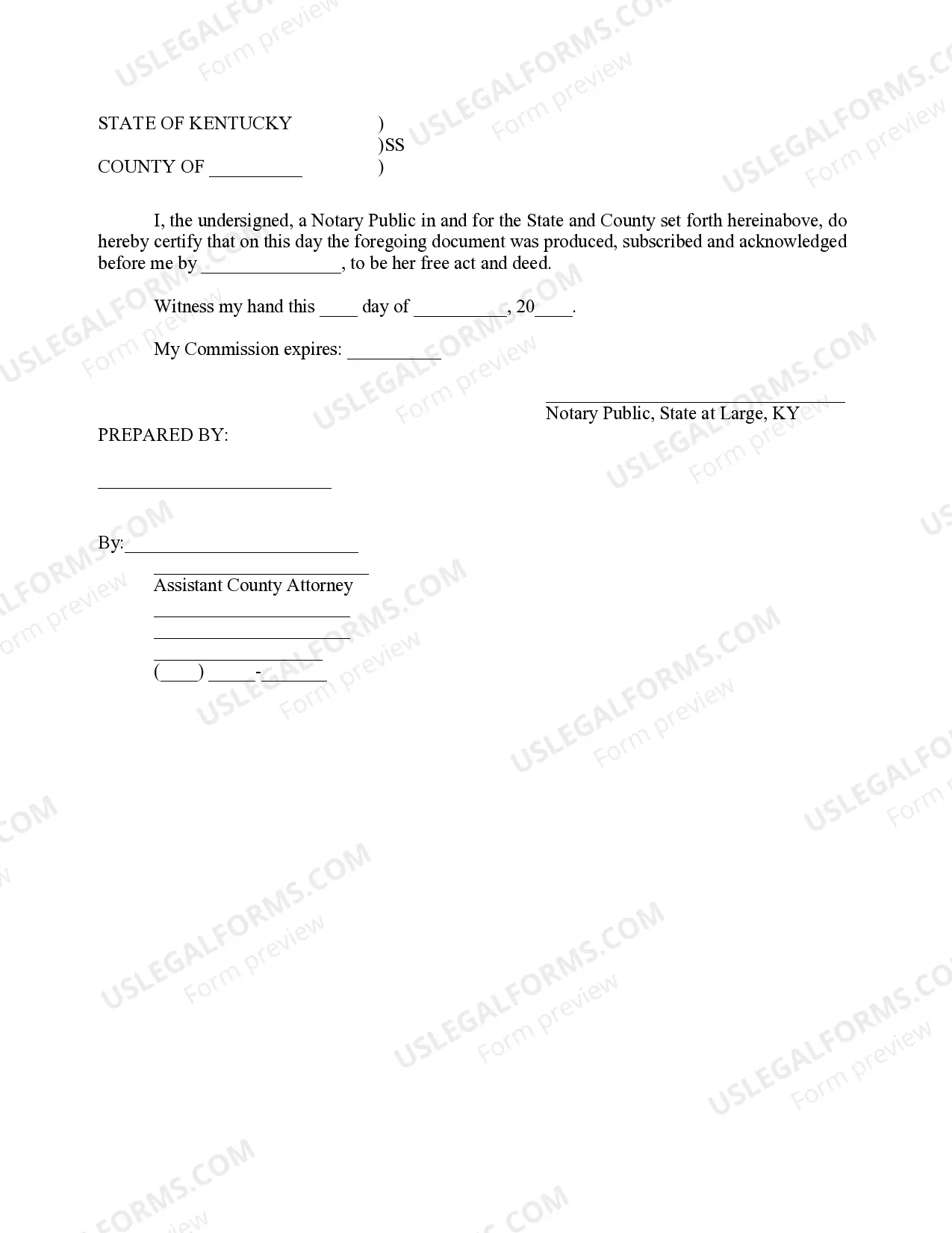 Preview Temporary Easement Over Real Estate