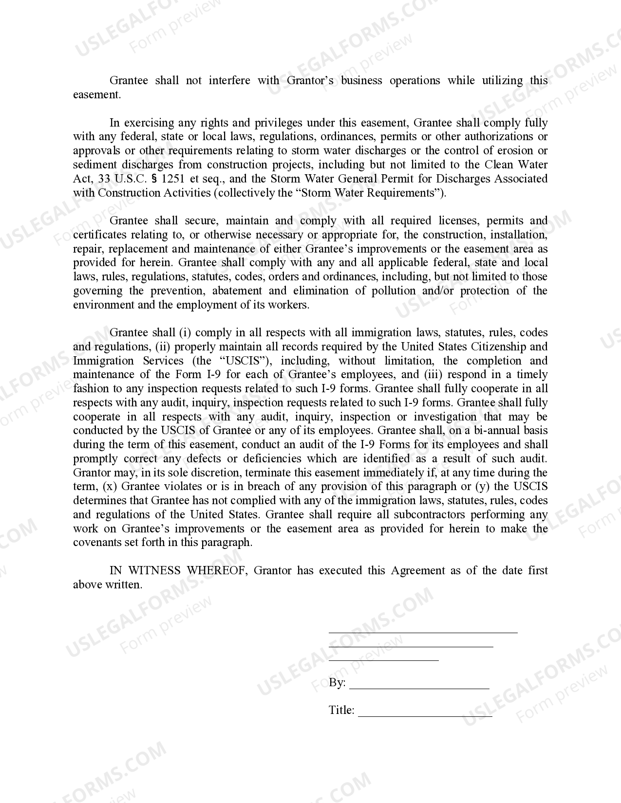 Kentucky Utility Easement Agreement Utility Easement Rights US
