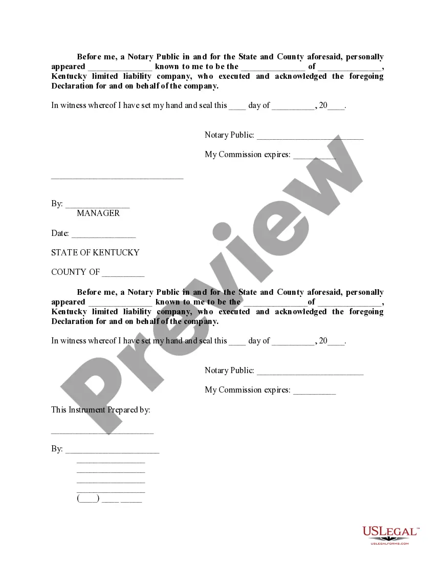 Preview Declaration of Reciprocal Easements