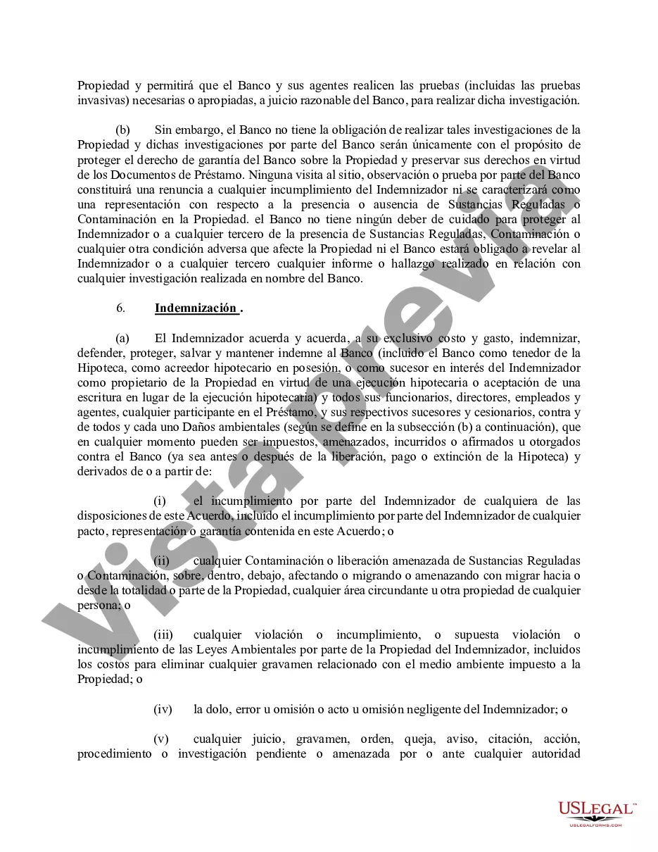 Preview Acuerdo de Indemnización Ambiental