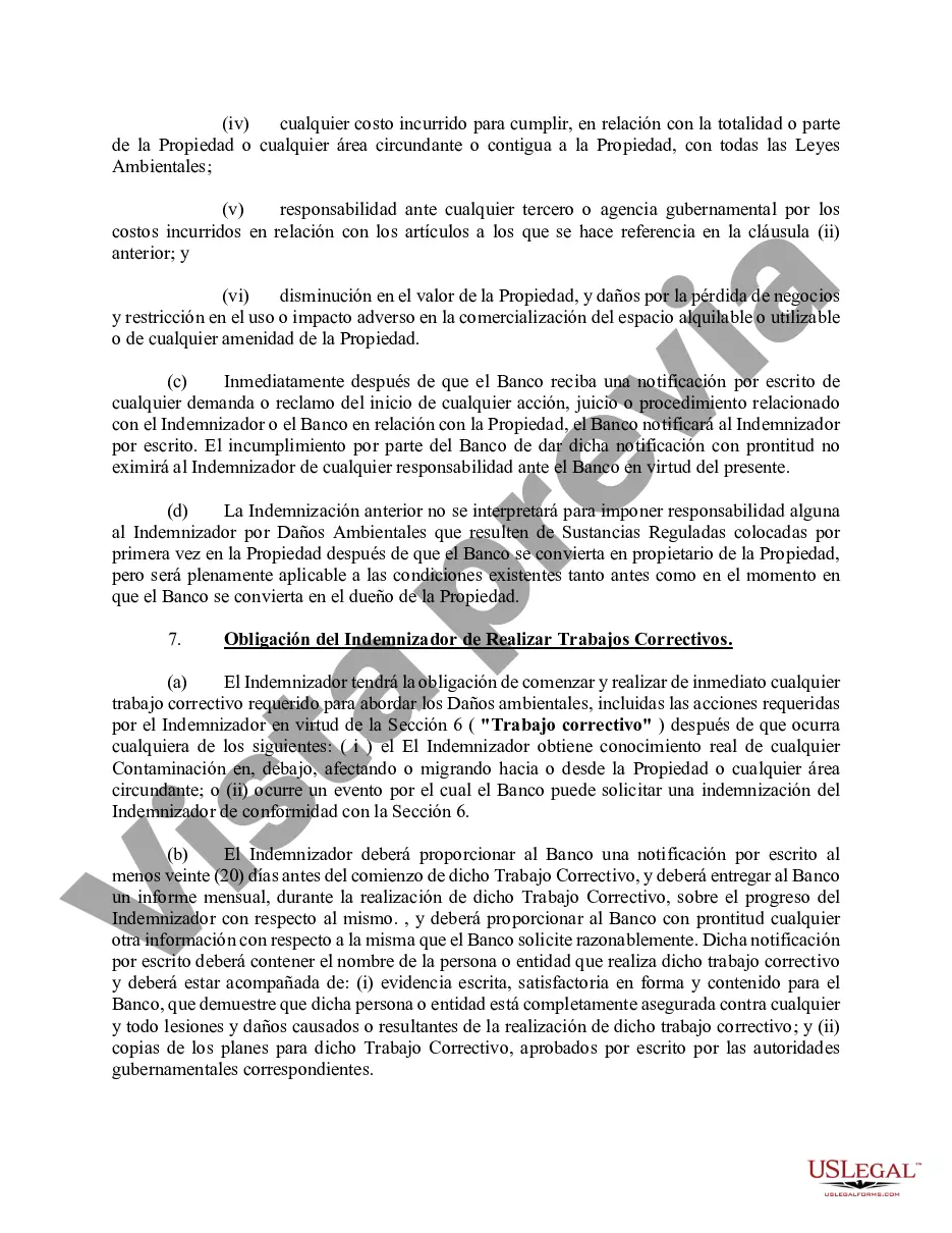 Preview Acuerdo de Indemnización Ambiental