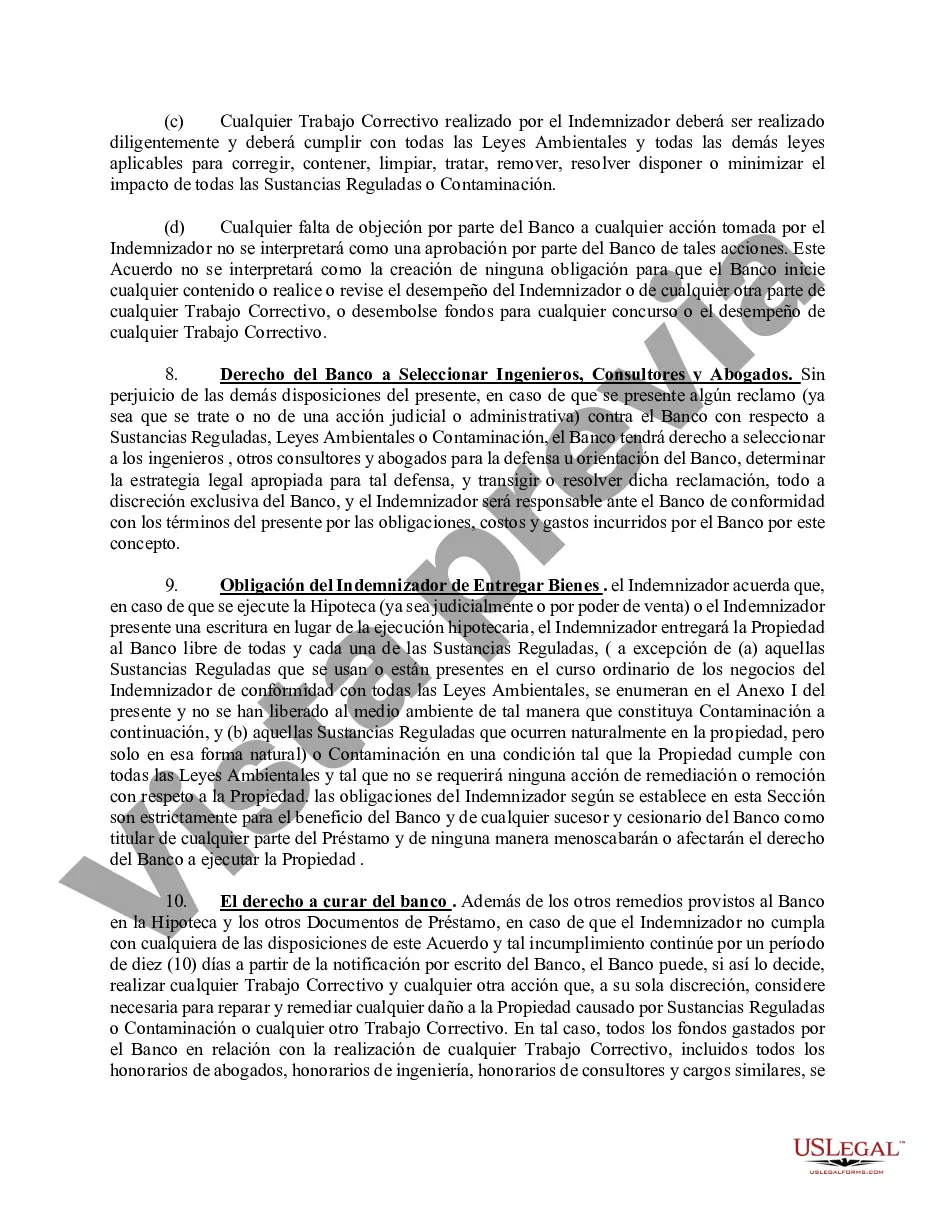 Preview Acuerdo de Indemnización Ambiental