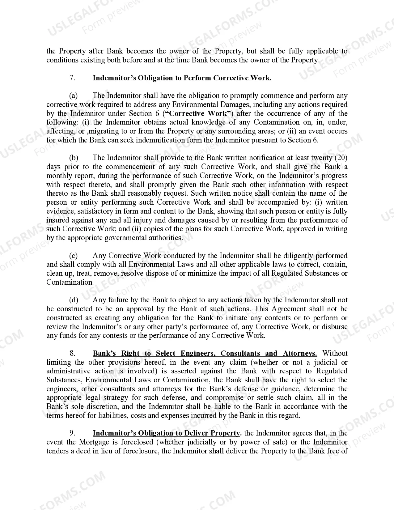 Preview Environmental Indemnity Agreement