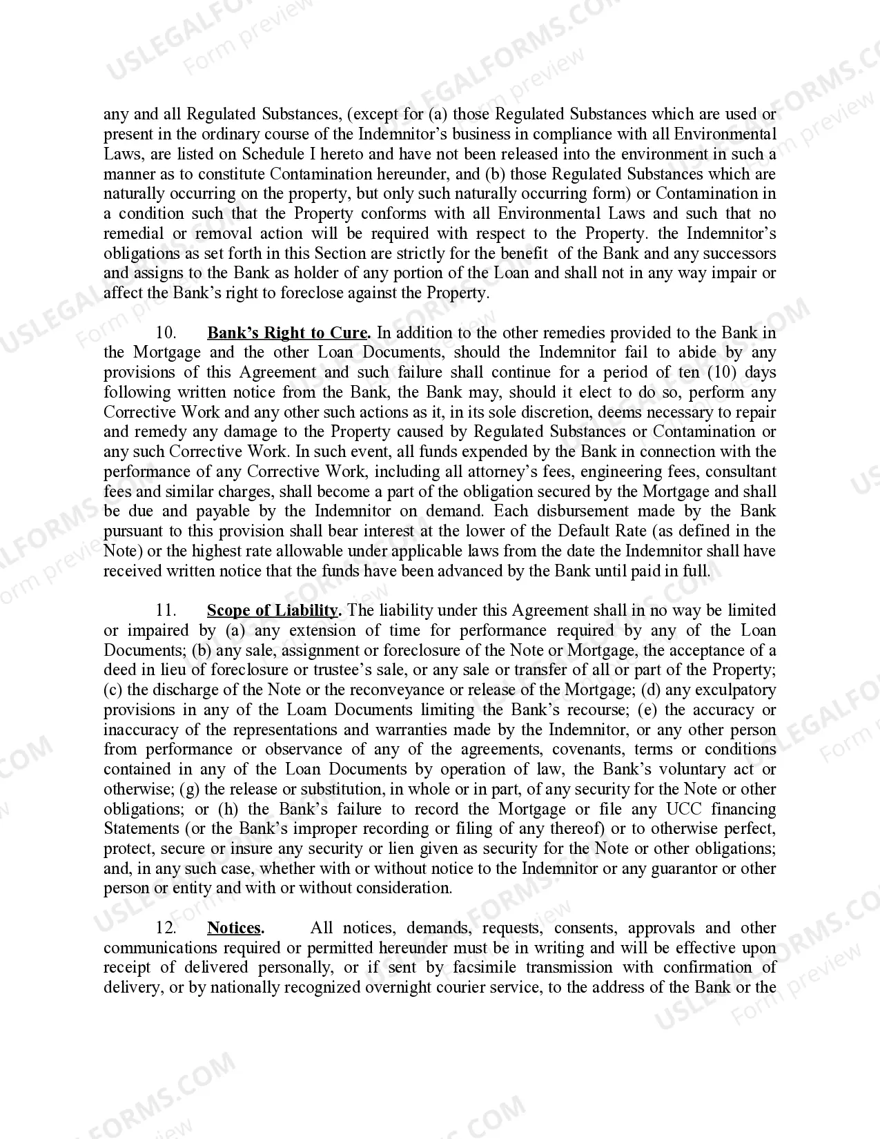 Preview Environmental Indemnity Agreement