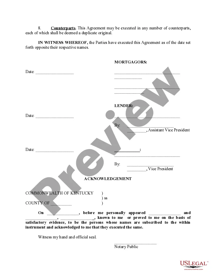 Preview Agreement Canceling Release of Obligation and Reinstating MortgageAnd Promissory Note