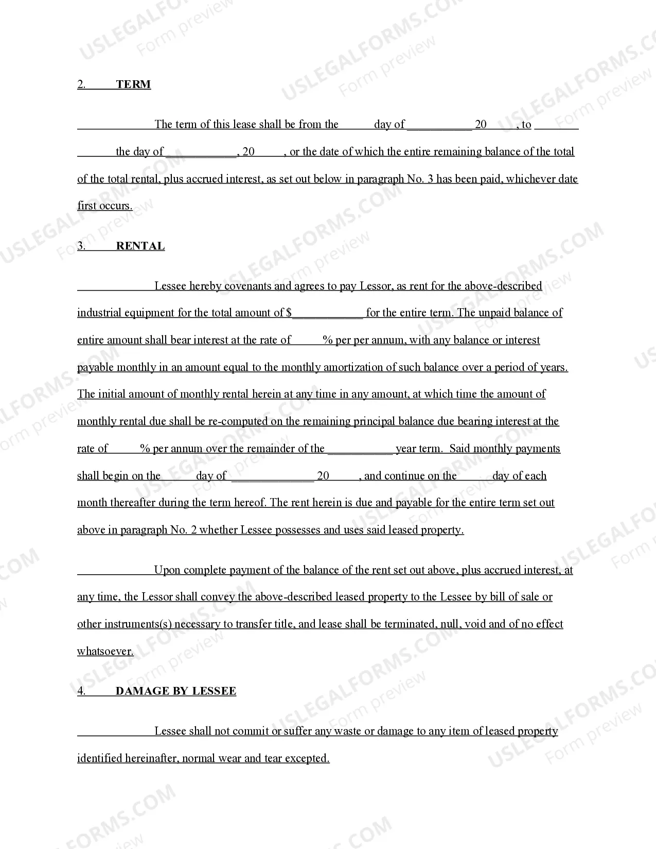 Preview Lease Purchase Agreement