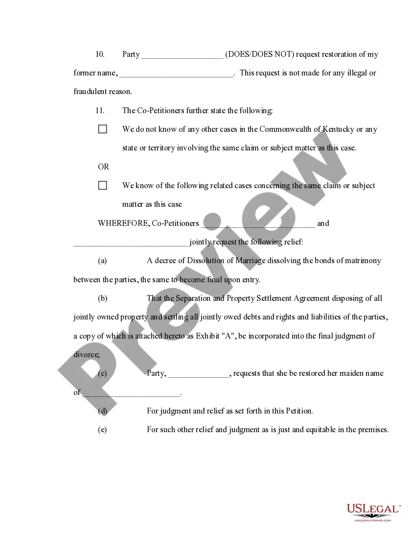 Get Verified Joint Petition for Dissolution of Marriage with No Children Preview Verified Joint Petition for Dissolution of Marriage with No Children