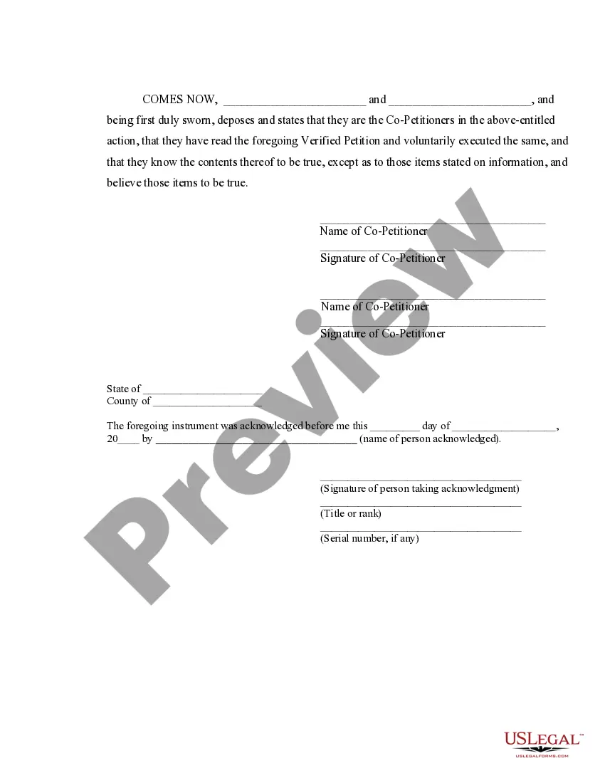 Get Verified Joint Petition for Dissolution of Marriage with No Children Preview Verified Joint Petition for Dissolution of Marriage with No Children