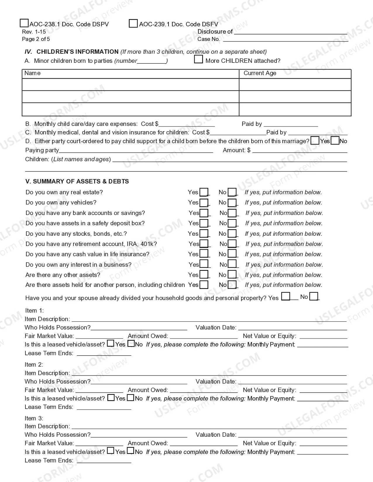 Preview Simplified Disclosure Statement