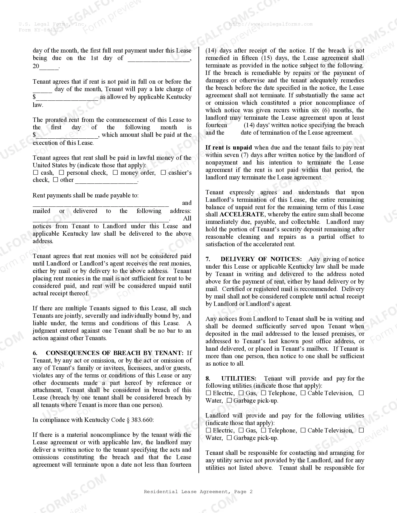 kentucky-residential-rental-lease-agreement-us-legal-forms for Free Printable Lease Agreement Kentucky Kentucky Residential Rental Lease Agreement | US Legal Forms for Free Printable Lease Agreement Kentucky