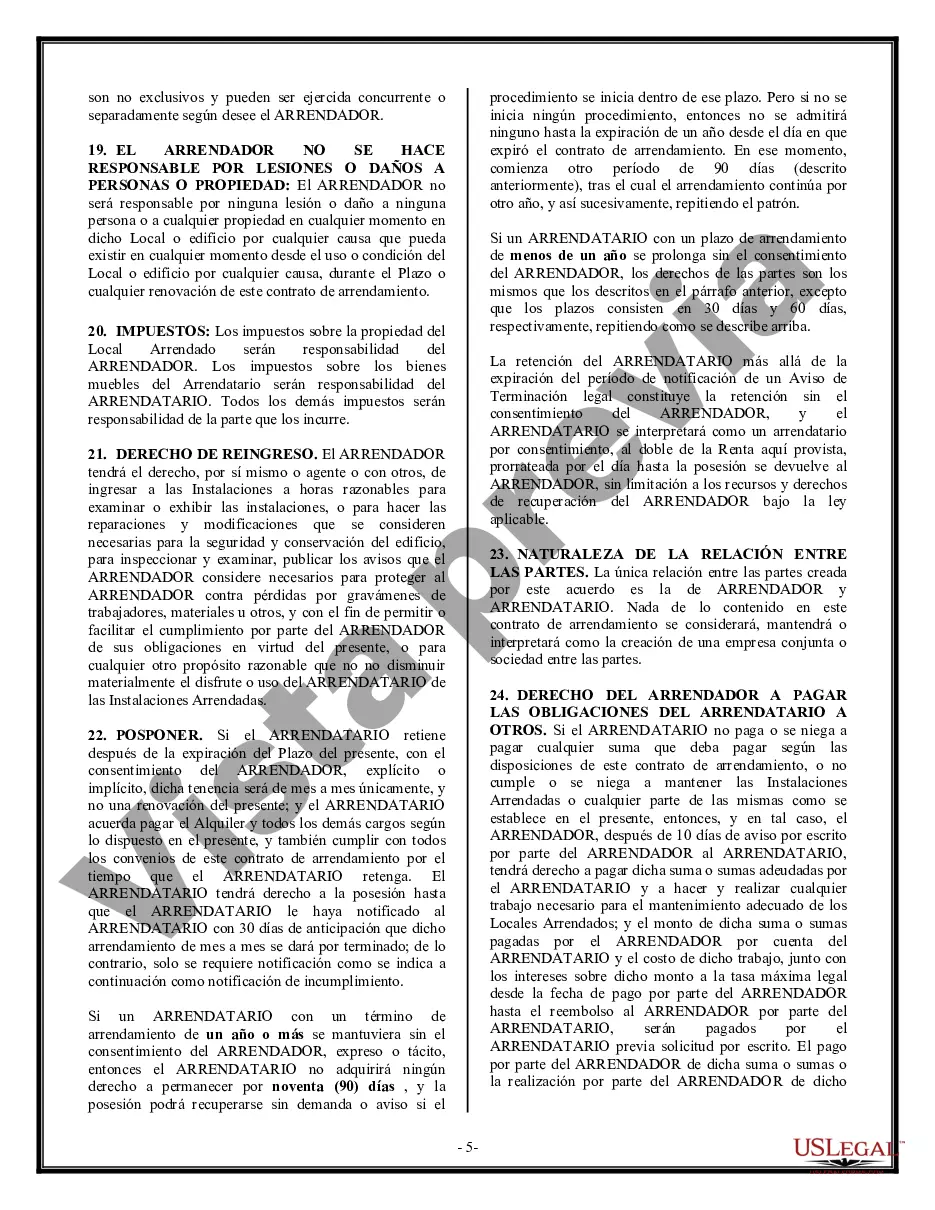 Preview Arrendamiento de edificio o espacio comercial