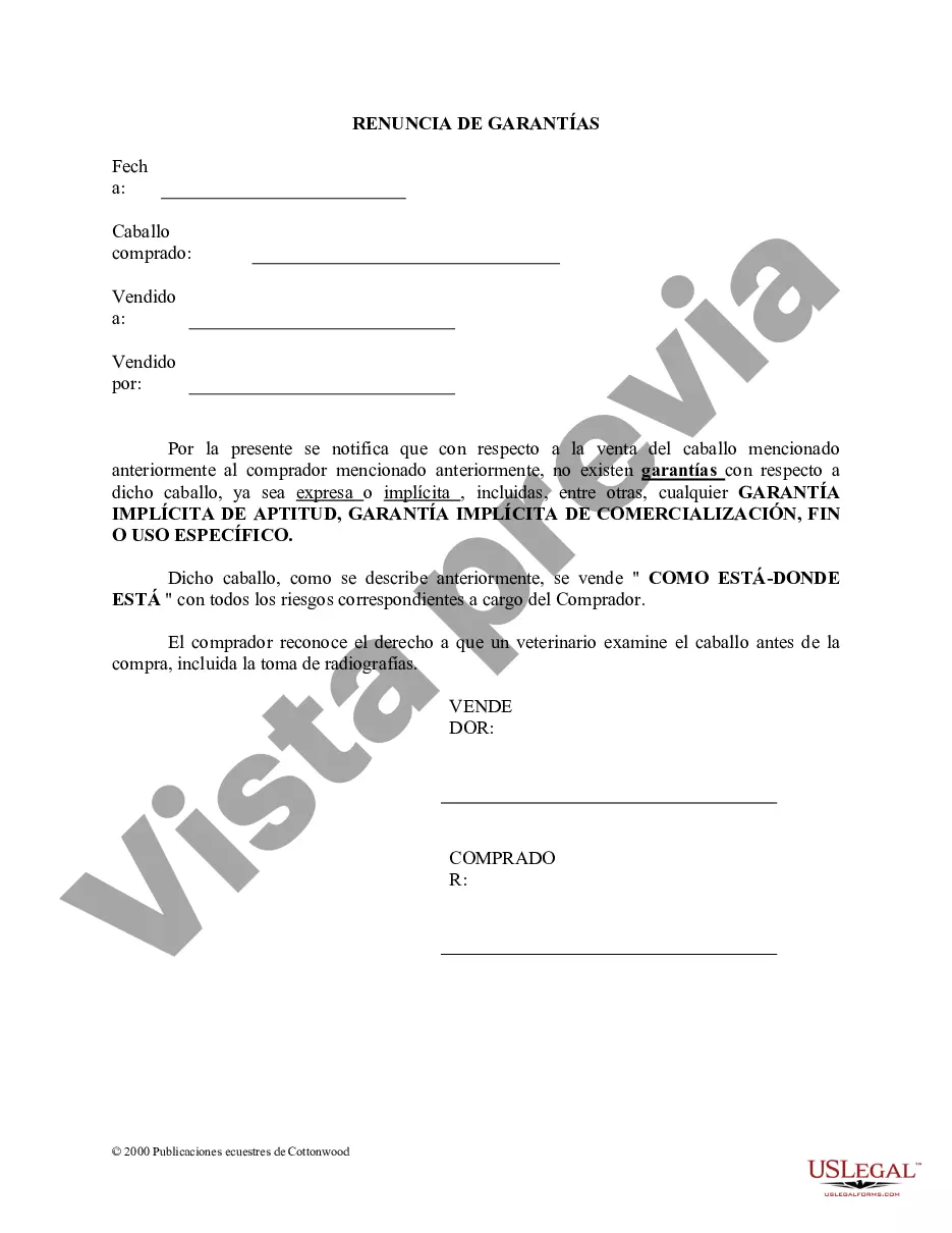 Preview Paquete de formularios equinos de caballos de Kentucky