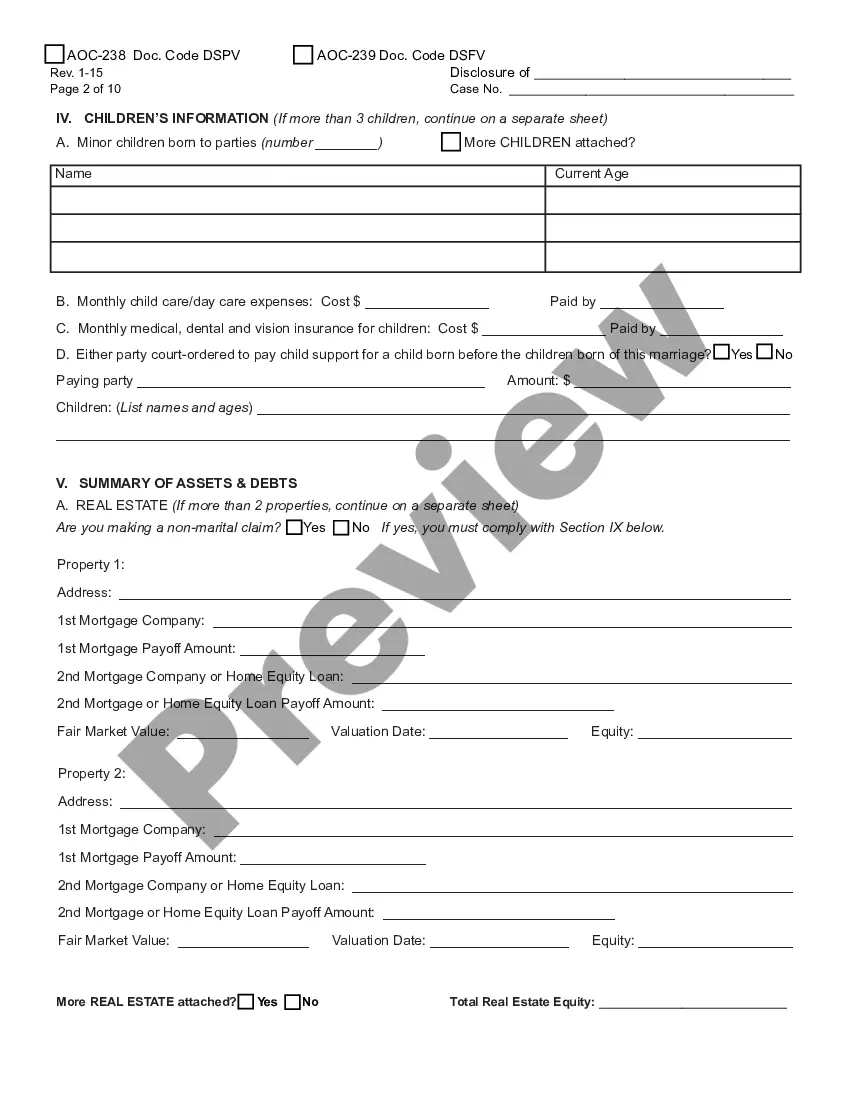 Preview Simplified Verified Disclosure
