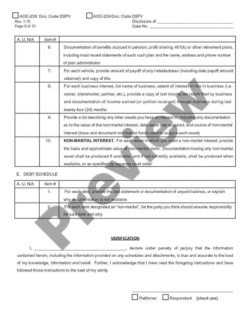 Preview Simplified Verified Disclosure
