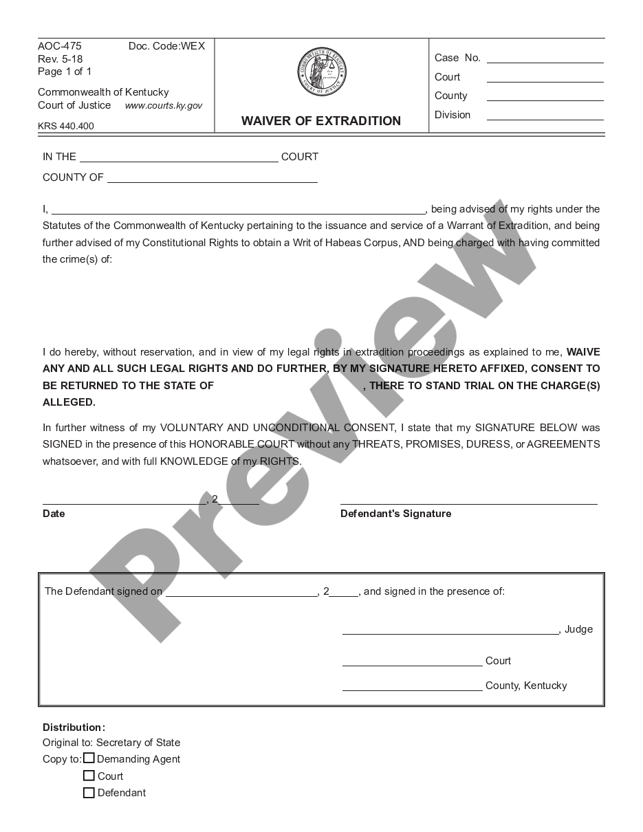 kentucky-waiver-of-extradition-kentucky-extradition-laws-us-legal-forms