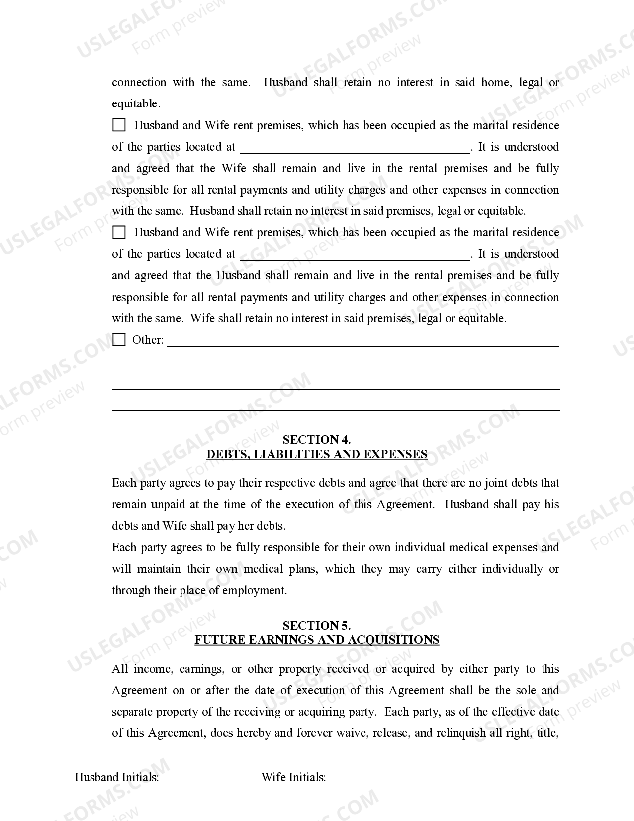 Kentucky Legal Separation With Child | US Legal Forms