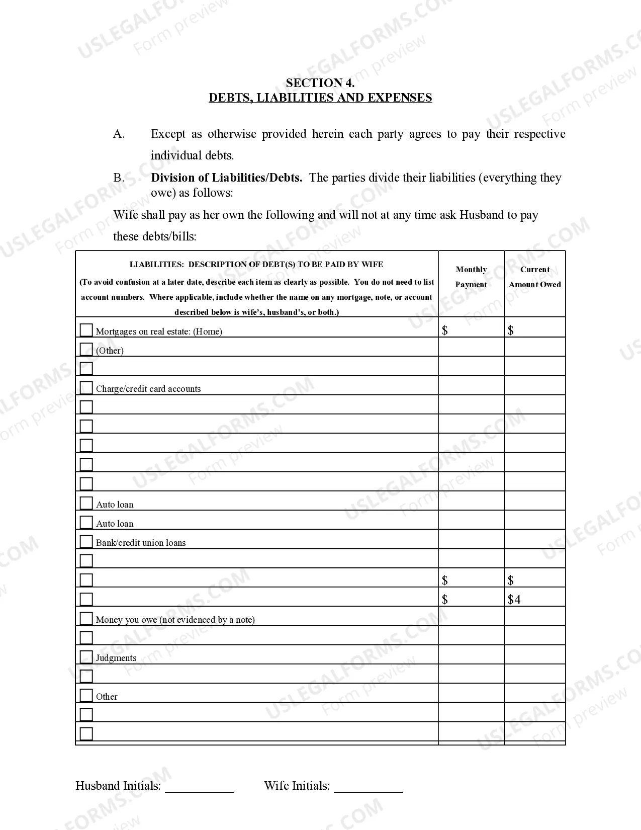 Preview Marital Legal Separation and Property Settlement Agreement Adult Children Parties May have Joint Property or Debts where Divorce Action Filed