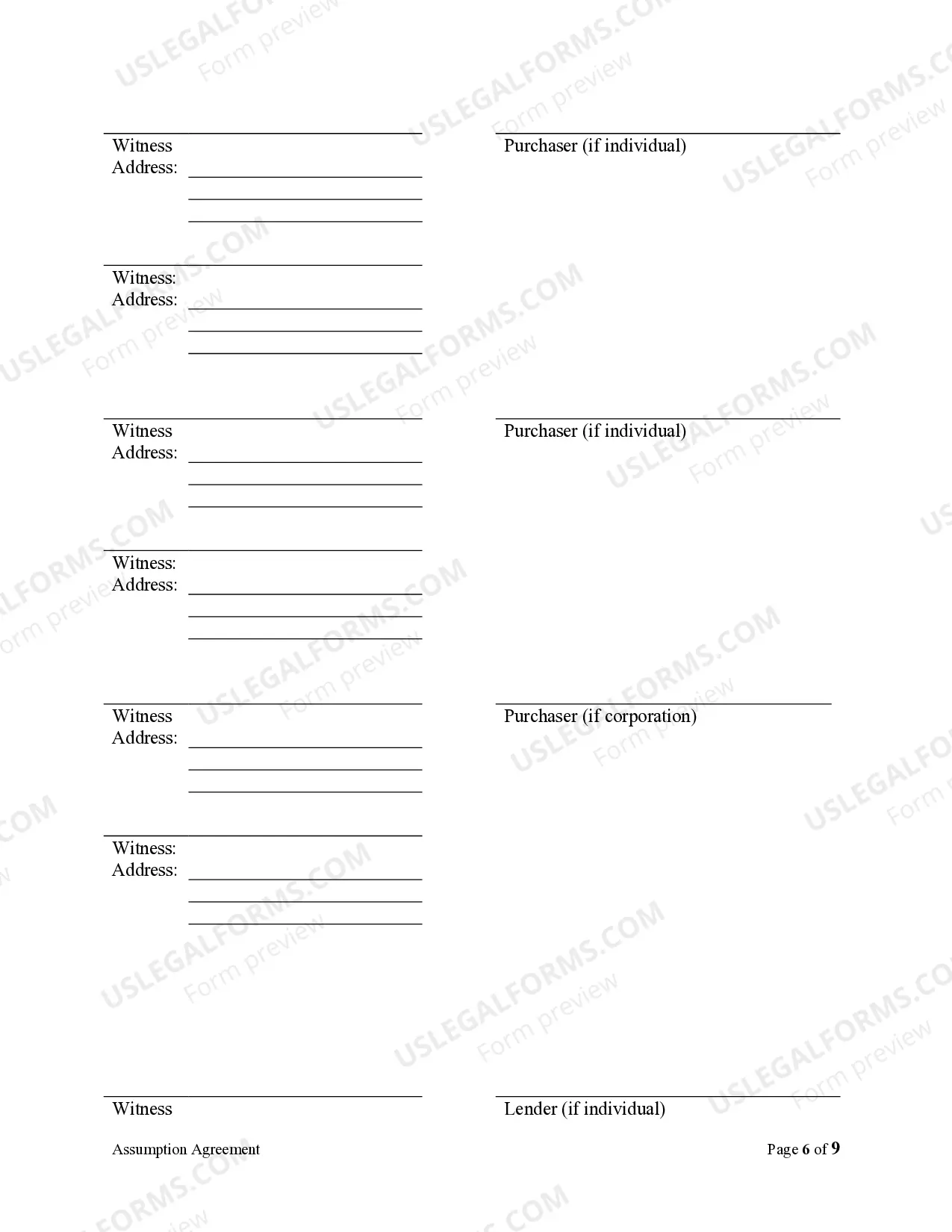 Preview Assumption Agreement of Mortgage and Release of Original Mortgagors