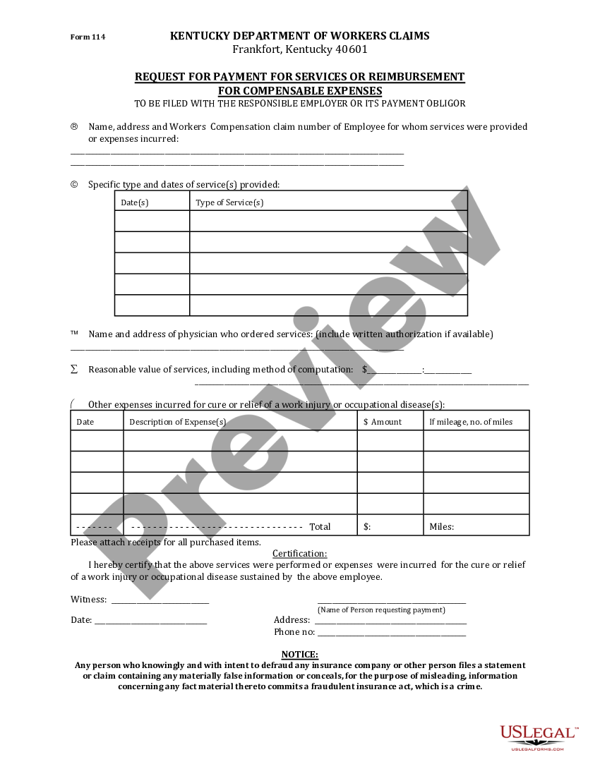 Request Payment For Unemployment Kentucky US Legal Forms