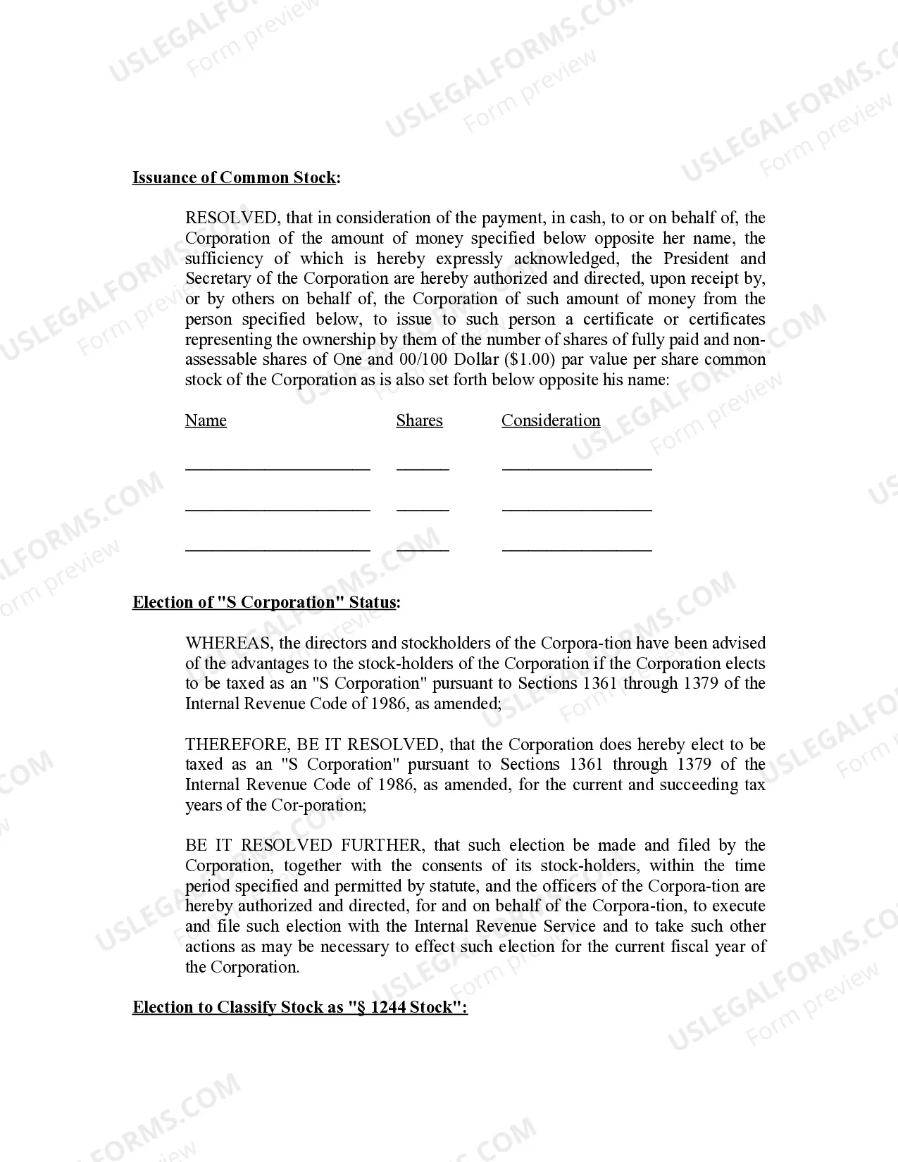 Preview Minutes for Organizational Meeting
