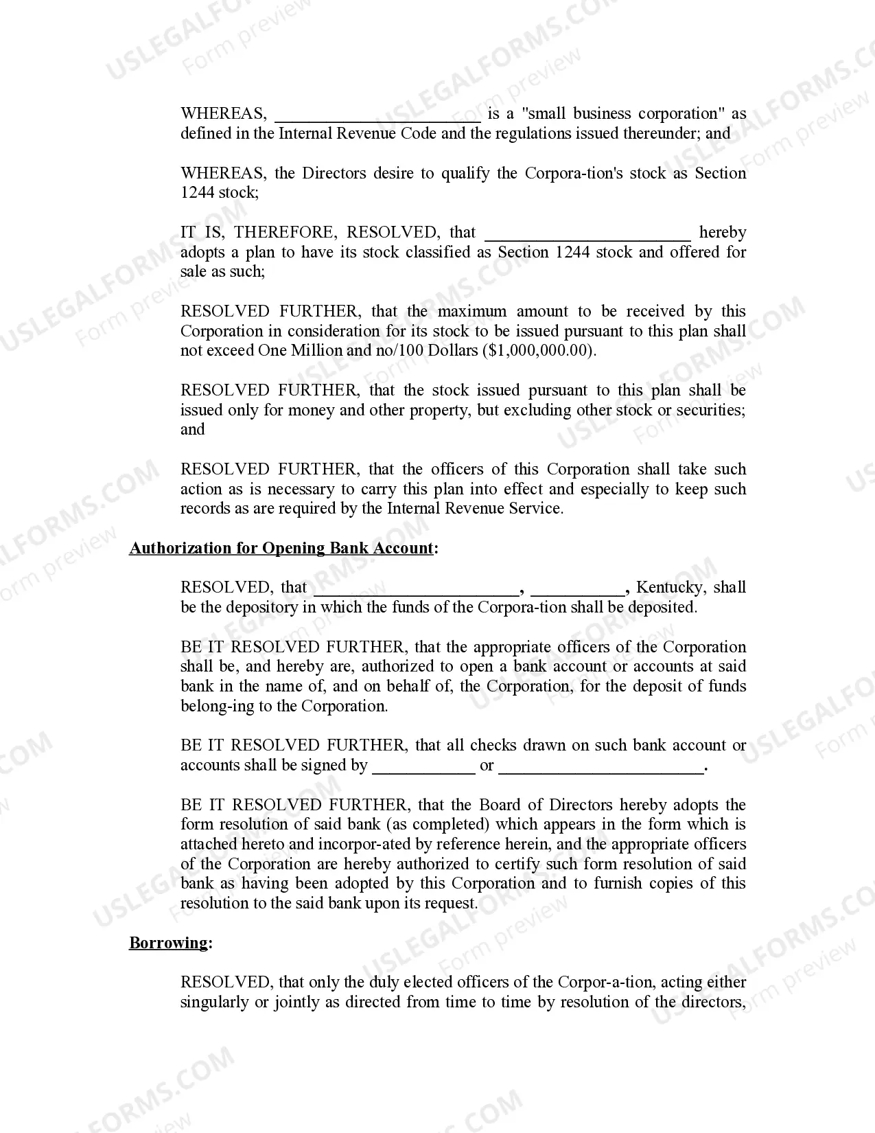 Preview Minutes for Organizational Meeting