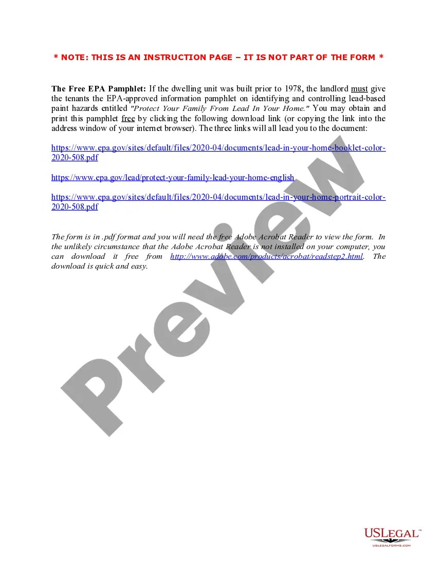 Get Lead Based Paint Disclosure for Rental Transaction Preview Lead Based Paint Disclosure for Rental Transaction