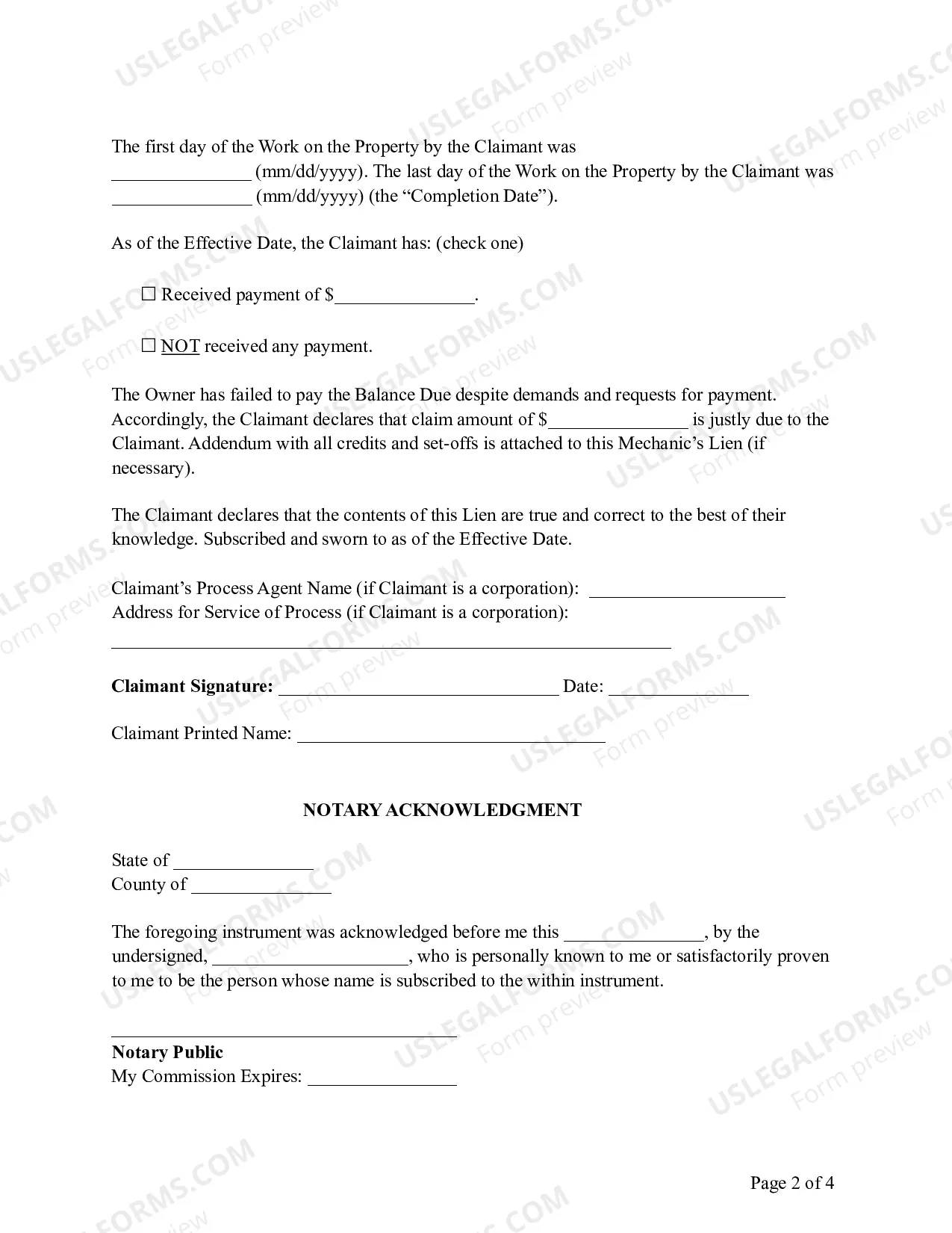 Preview Kentucky Mechanic's Lien