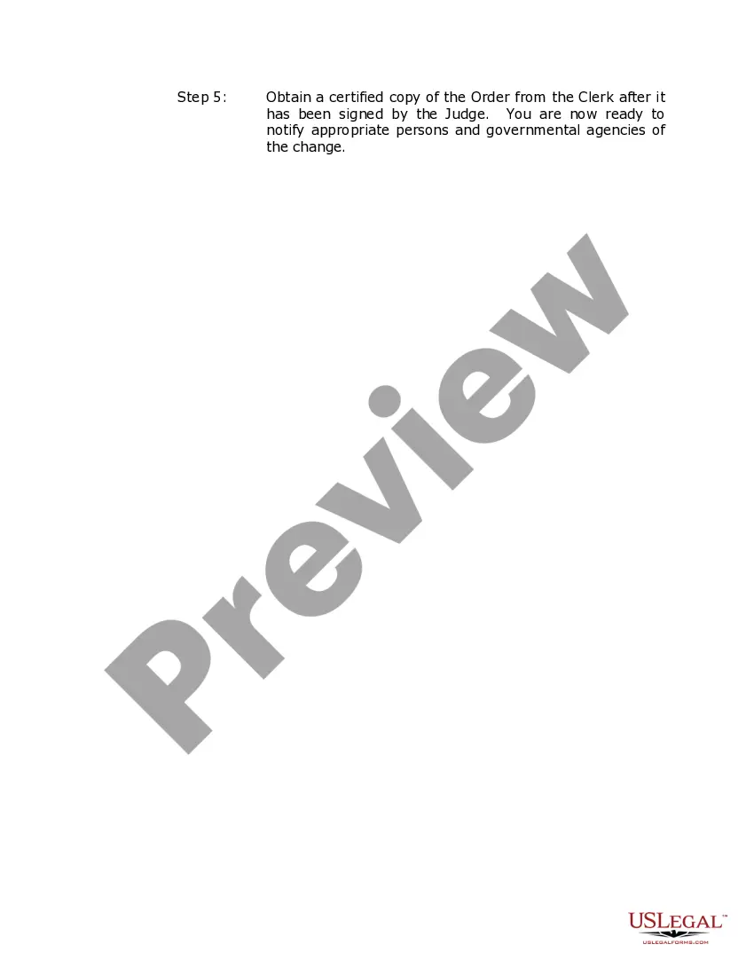 Preview Kentucky Name Change Instructions and Forms Package for an Adult