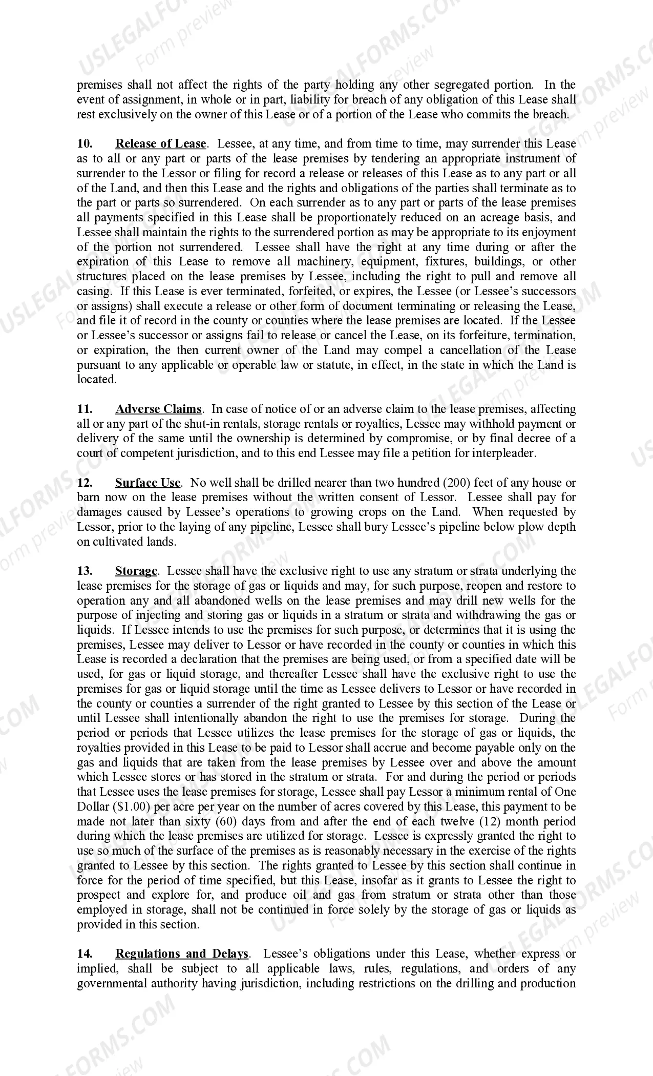 Preview Rental Lease Pooling Provision