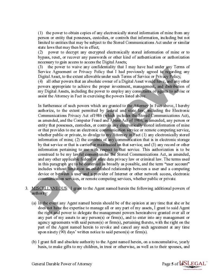 Get General Durable Power of Attorney for Property and Finances or Financial Effective Immediately Preview General Durable Power of Attorney for Property and Finances or Financial Effective Immediately