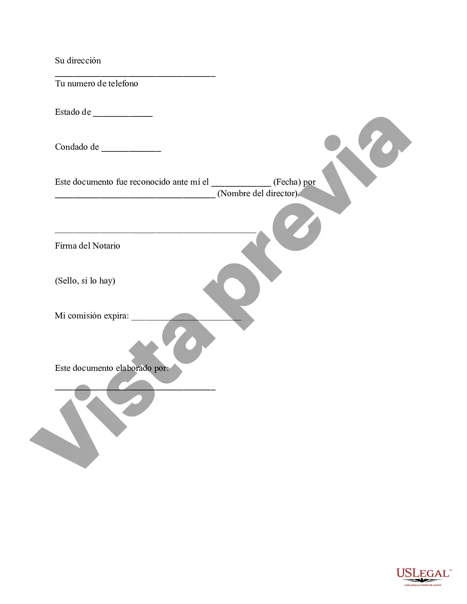 Preview Poder notarial general estatutario - Kentucky