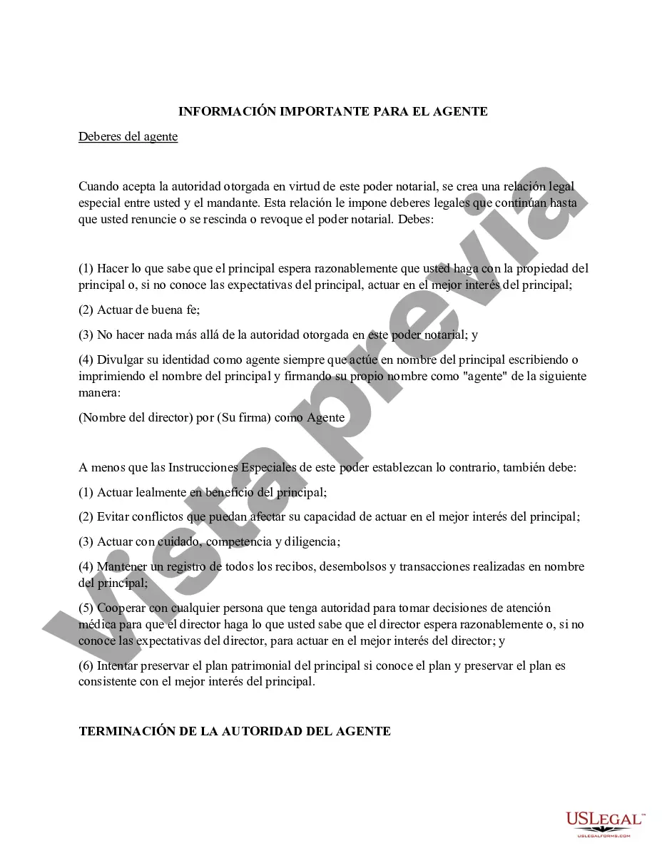 Preview Poder notarial general estatutario - Kentucky