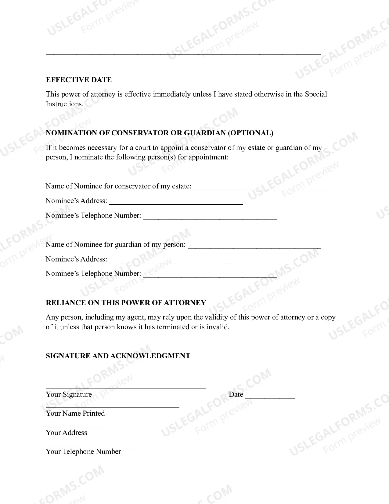 Preview Statutory General Power of Attorney - Kentucky