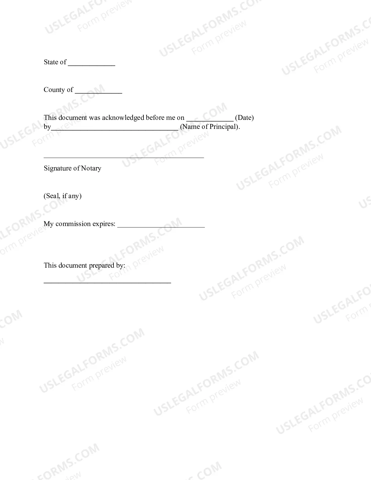 Preview Statutory General Power of Attorney - Kentucky