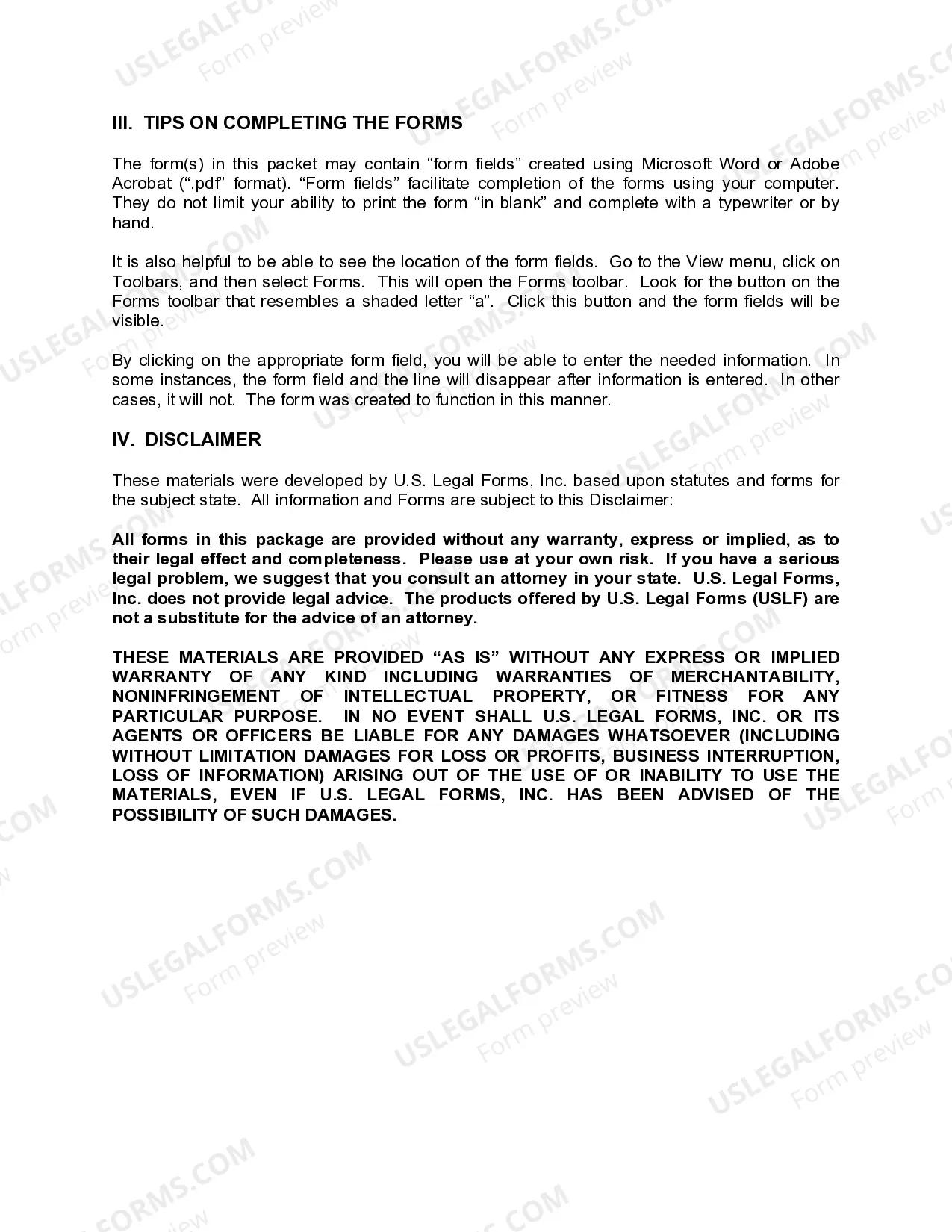 Preview Kentucky Hunting Forms Package