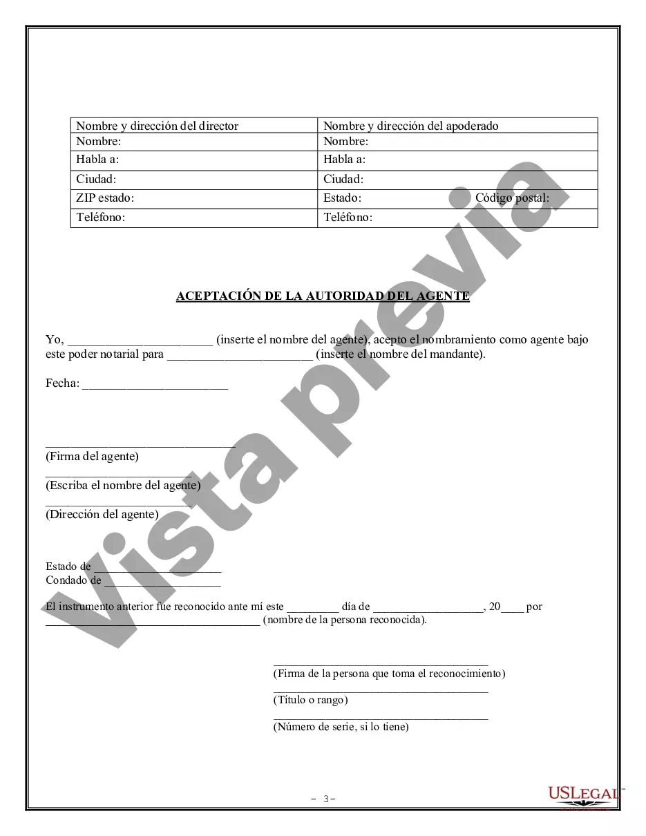 Preview Poder Notarial Limitado para Transacciones de Acciones y Poderes Corporativos