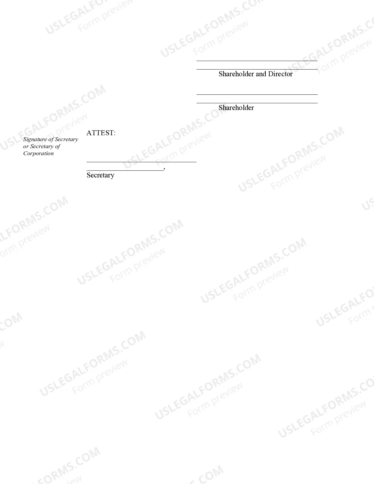 Preview Organizational Minutes for a Kentucky Professional Service Corporation