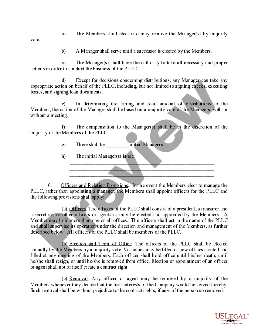 Get Sample Operating Agreement for Professional Limited Liability Company PLLC Preview Sample Operating Agreement for Professional Limited Liability Company PLLC