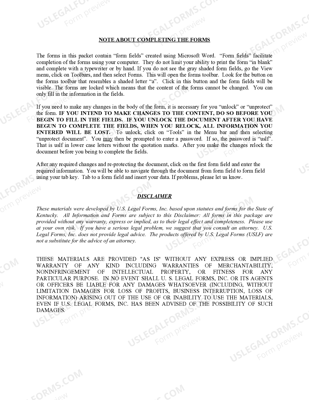 Kentucky Warranty Deed for Separate or Joint Property to Joint Tenancy