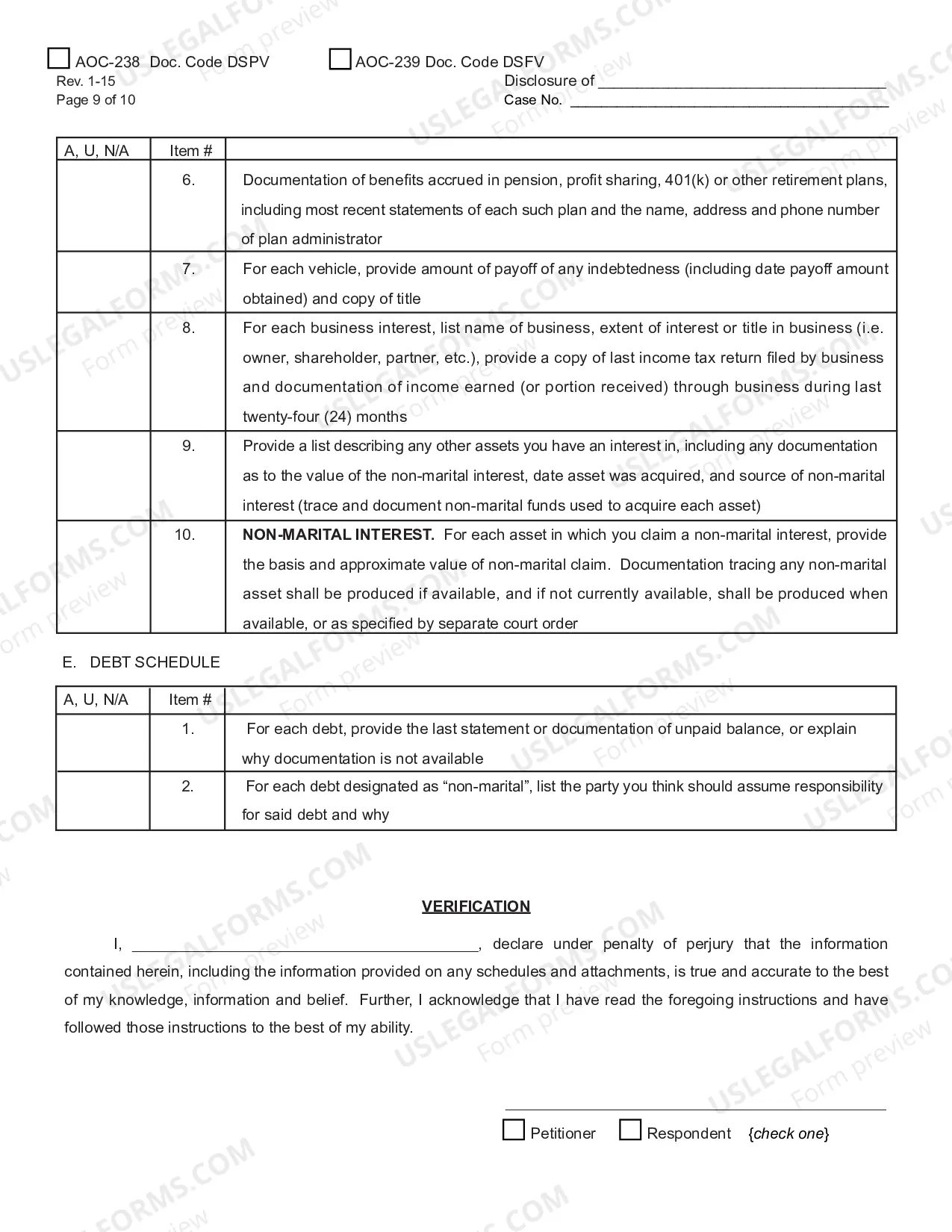 Preview Preliminary Verified Disclosure Statement or Final Verfied Disclosure Statement