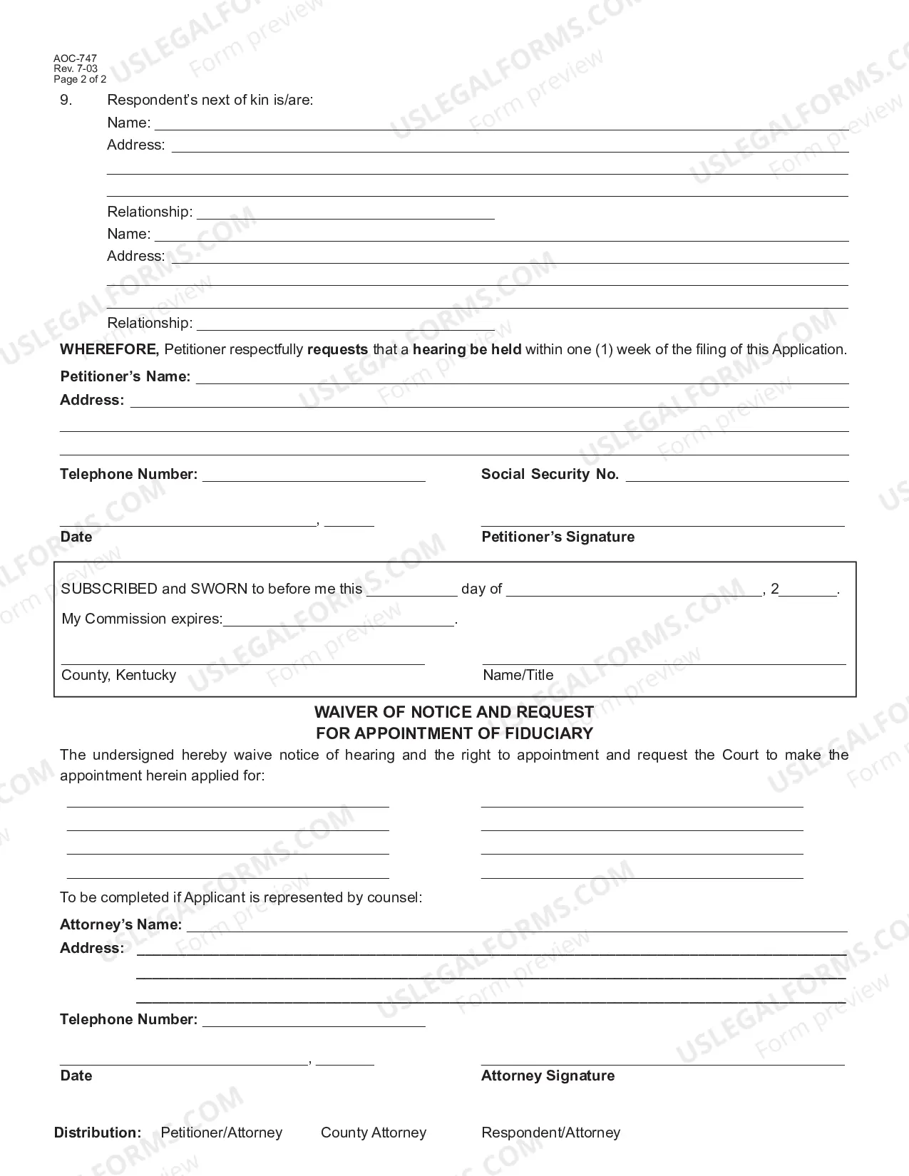 Preview Petition-Application for Emergency Appointment of Fiduciary for Disabled Persons