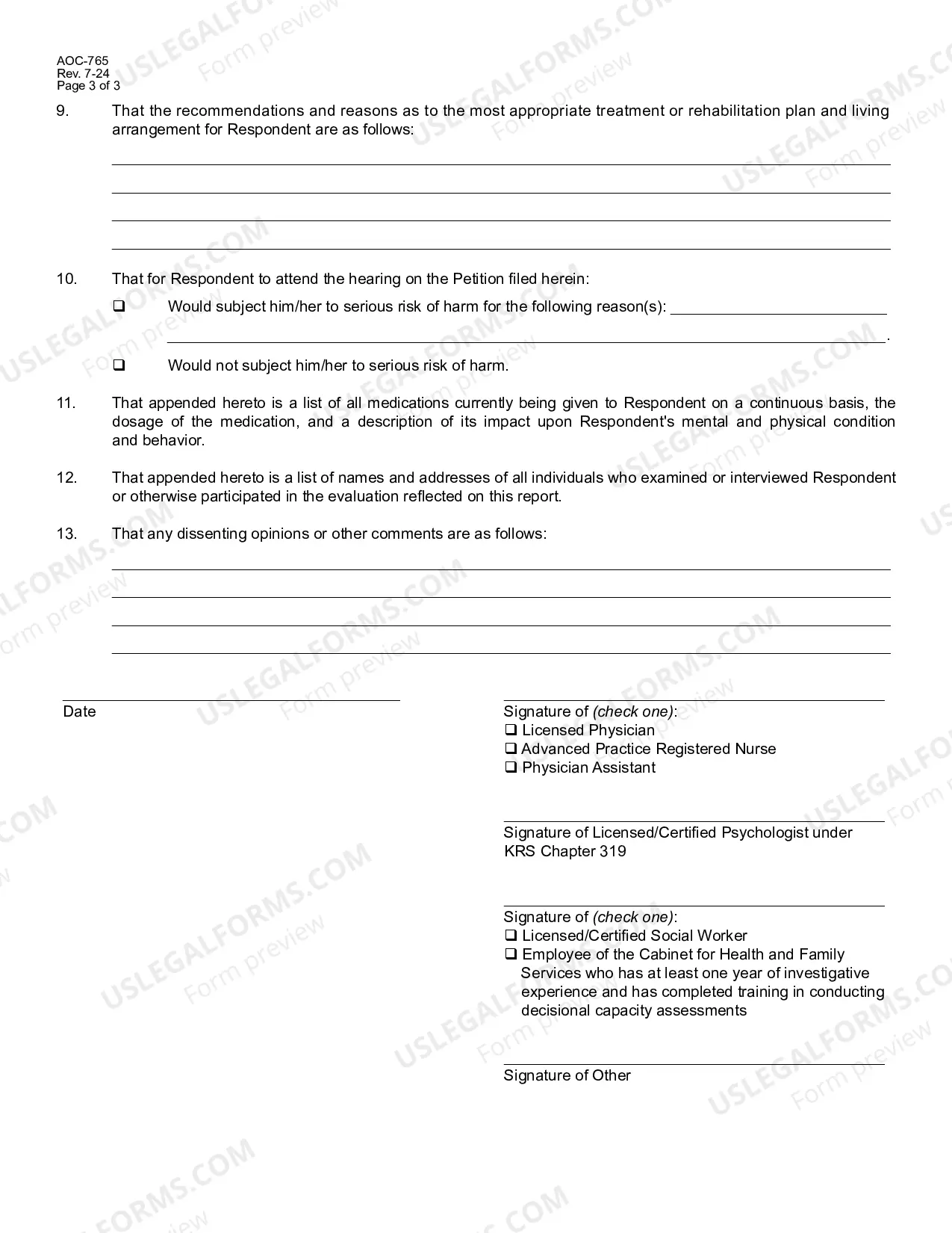 Preview Report of Interdisciplinary Evaulation Team