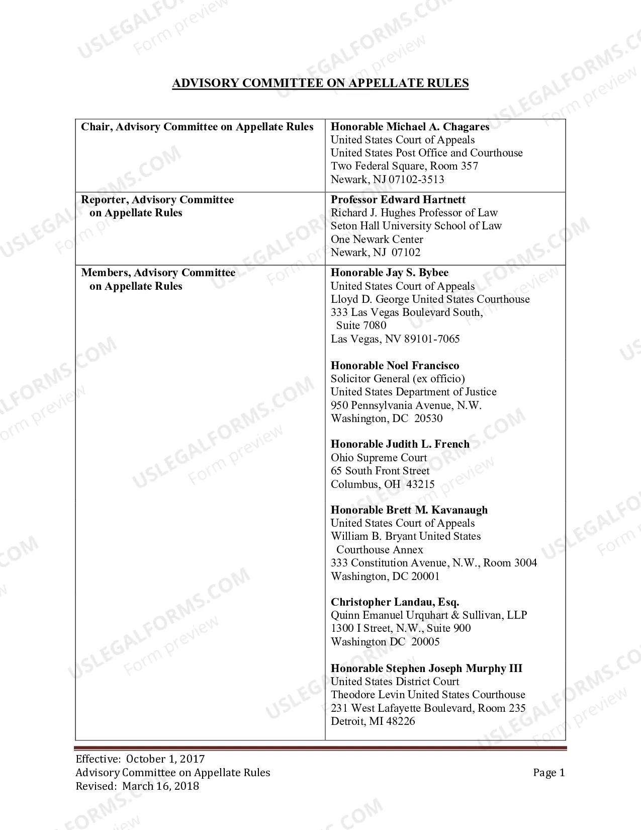 Preview Committee Membership Selection