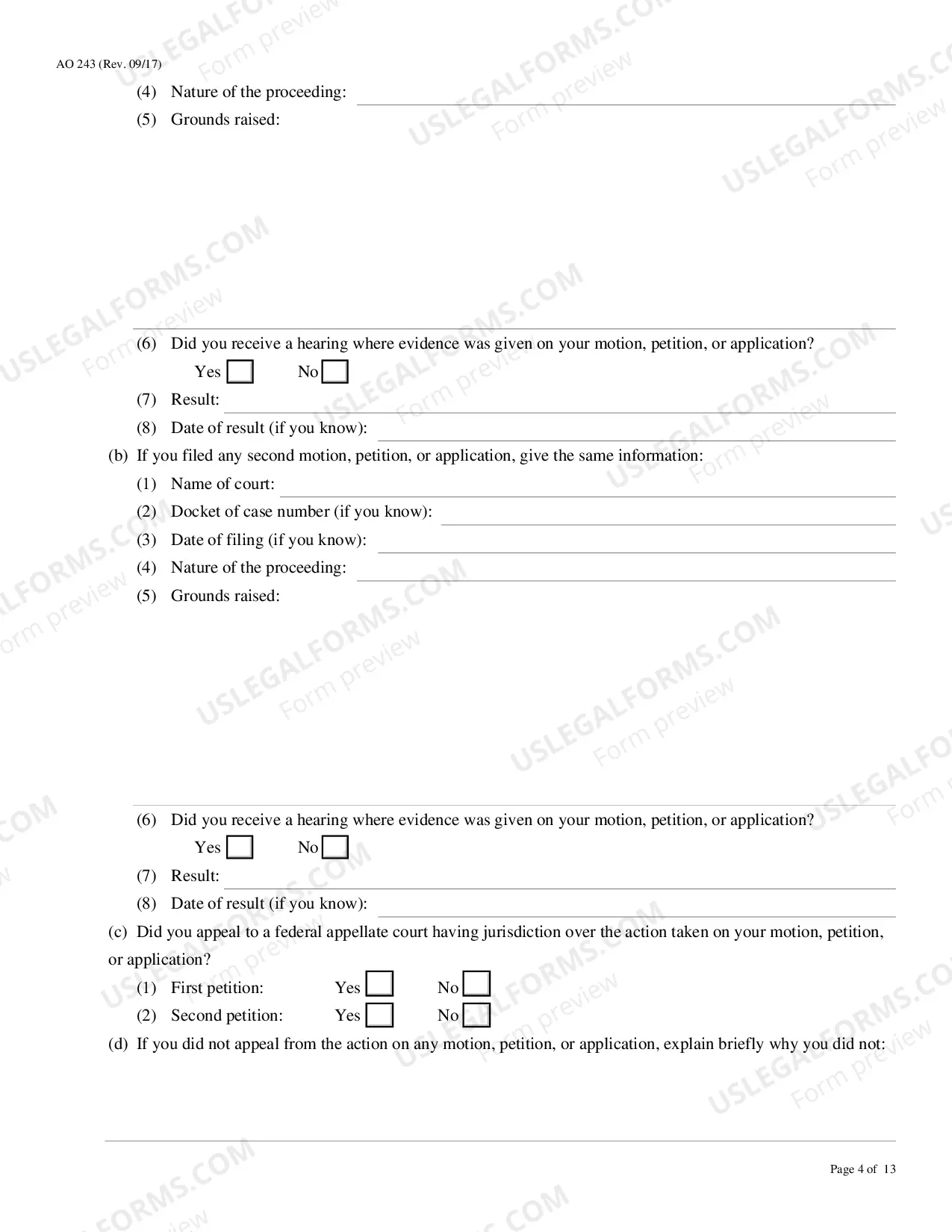 Preview Motion to Vacate-Set Aside Sentence (Motion Under 28 U.S.C. 2255)