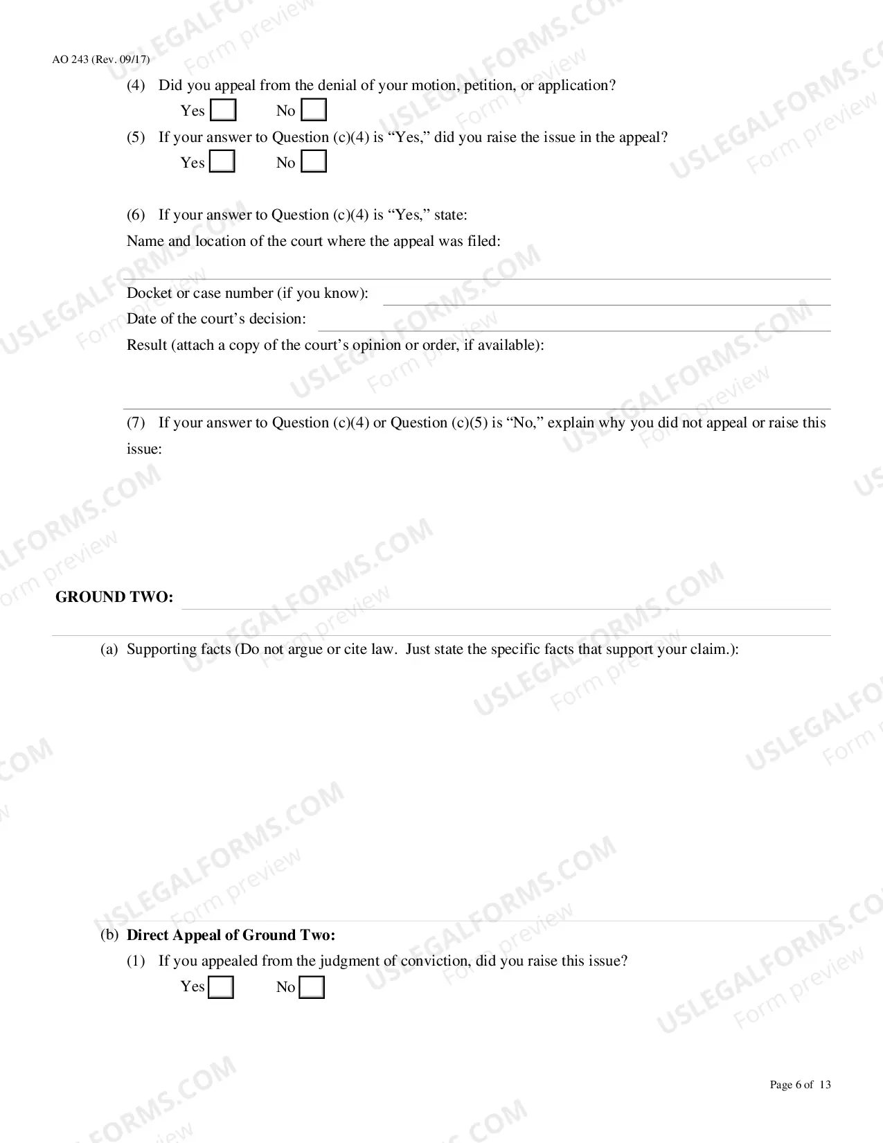 Preview Motion to Vacate-Set Aside Sentence (Motion Under 28 U.S.C. 2255)