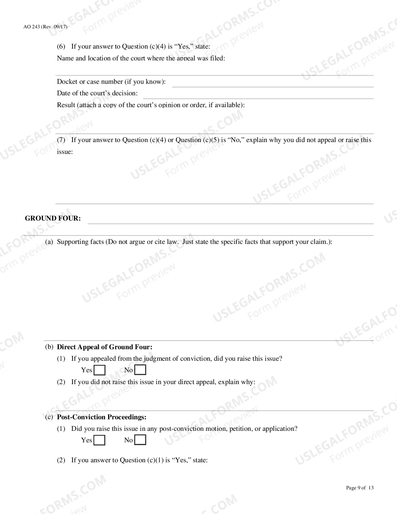 Preview Motion to Vacate-Set Aside Sentence (Motion Under 28 U.S.C. 2255)