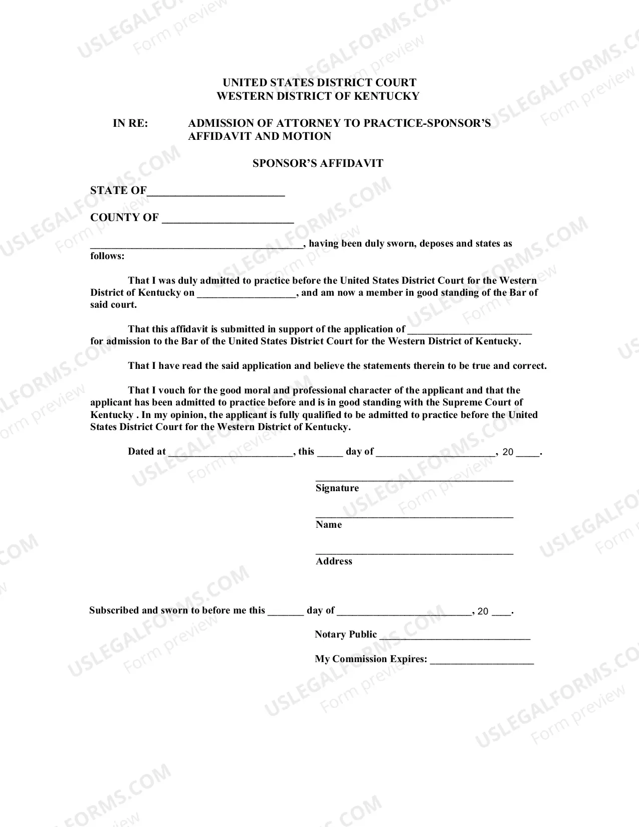 Preview Admission To Practice By Written Motion